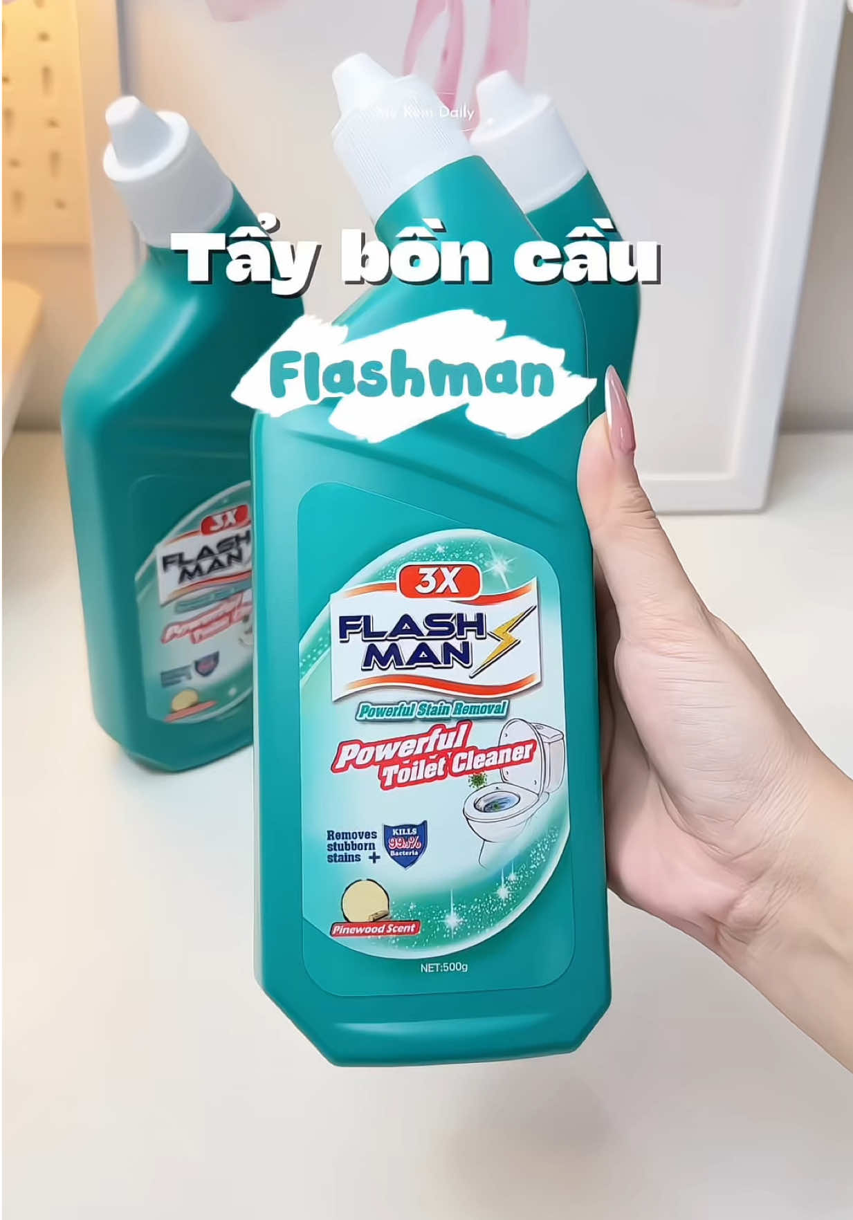 Ê nha! Em Flashman này tẩy từ bồn cầu, nền nhà tắm,nền gạch men đến cặn canxi sạch đỉnh luôn á ✨ #mekemdaily #xuhuong #flashman #tayboncau #review 