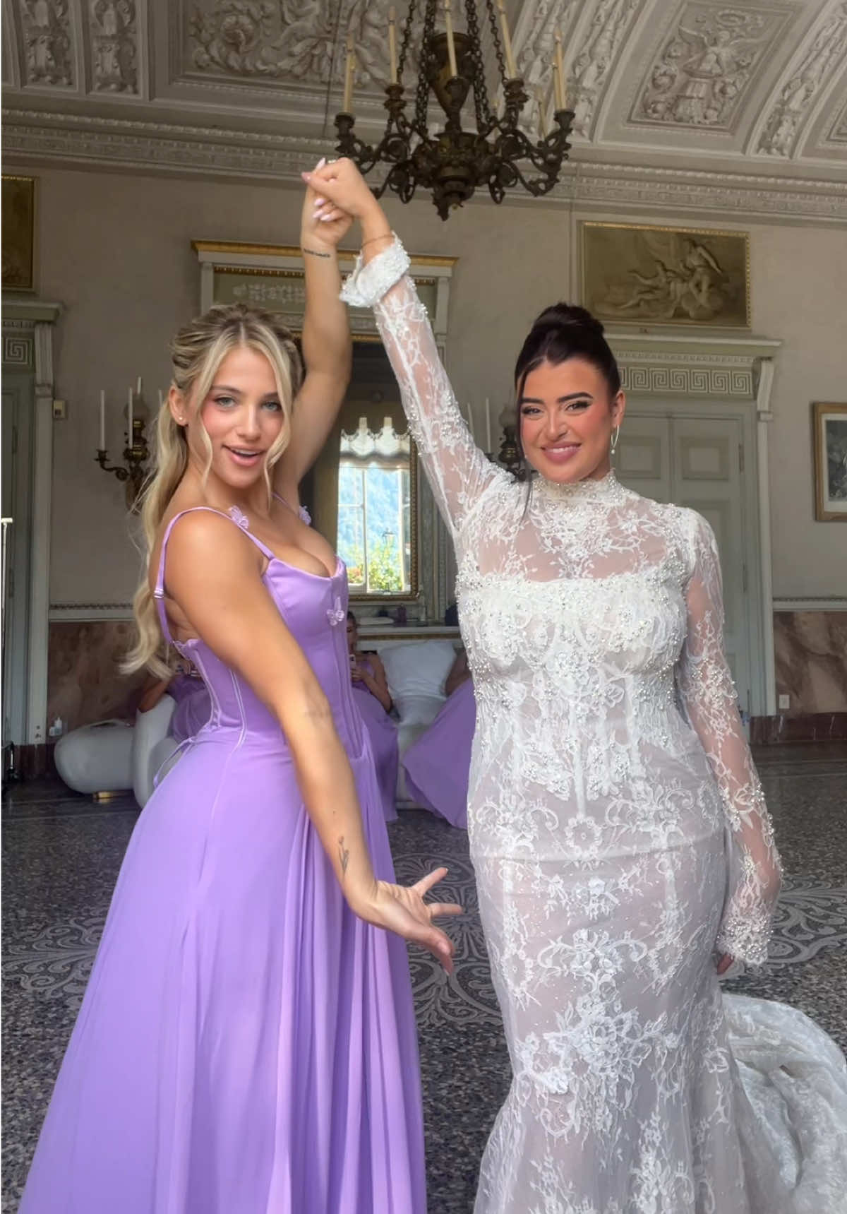 hbd to my favorite bride, the best day ever and THE MOST STUNNING DRESS EVER!! idk why it doesn’t let me tag u #bride #bridesmaids #kalanihilliker #thequeen 