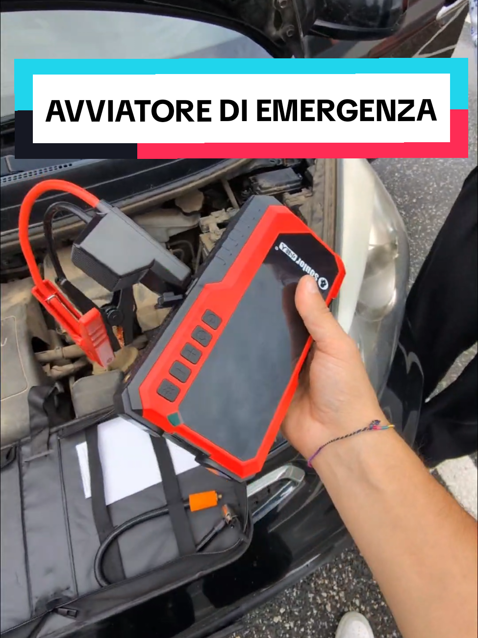 Questo avviatore di emergenza è top, mai più macchina ferma ad aspettare qualcuno con i cavi! #auto #accessoriauto #meccanico #SeiTuLaStar #PerTe 