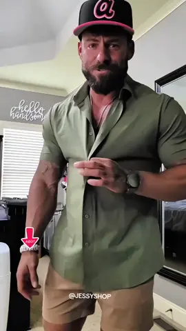 Camisa Social Masculina Manga  Curta  #camisa #modamasculina #dicasdemoda #trabalho #tiktokshop 