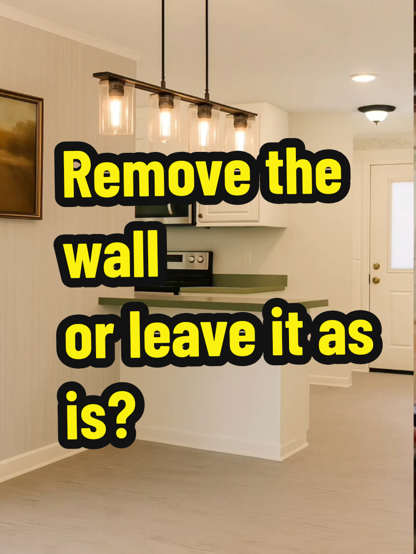 Keep the wall or open it up?  Do you believe in Signs? #creatorsearchinsights #renovation #interiordesign  @William 