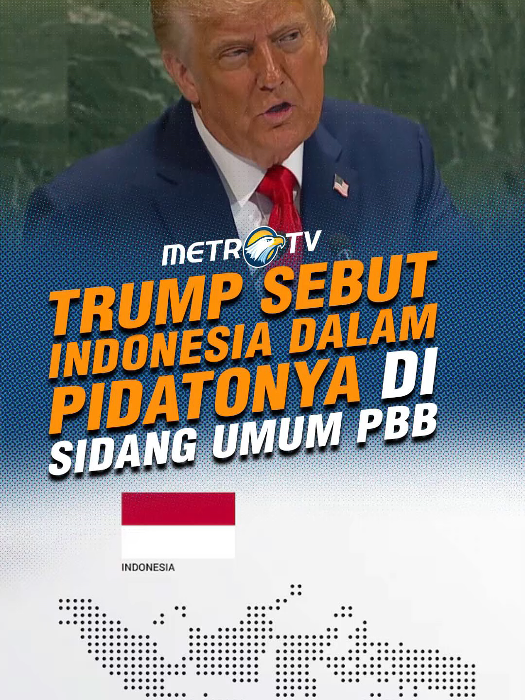 Presiden Amerika Serikat Donald Trump, sempat menyebut nama Indonesia dalam pidatonya di Sidang Majelis Umum ke-80 PBB, Selasa (23/9). Trump menyebut Indonesia saat membahas terkait tarif impor sepihak yang Amerika terapkan. #tiktokmetrotv #tiktokberita #beritaviral #beritatiktok #terkini #viral #fyp #internasional #sidangmajelisumumpbb #un #unitednations #pbb #newyork #USA #US #donaldtrump #indonesia