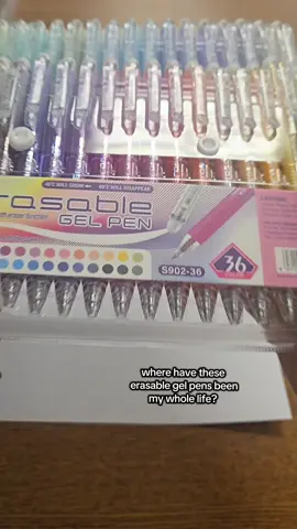 erasable gel pens? who would have thought!  #gelpens  #erasablegelpens  #teachermusthaves #stationery  #schoolsupplies 