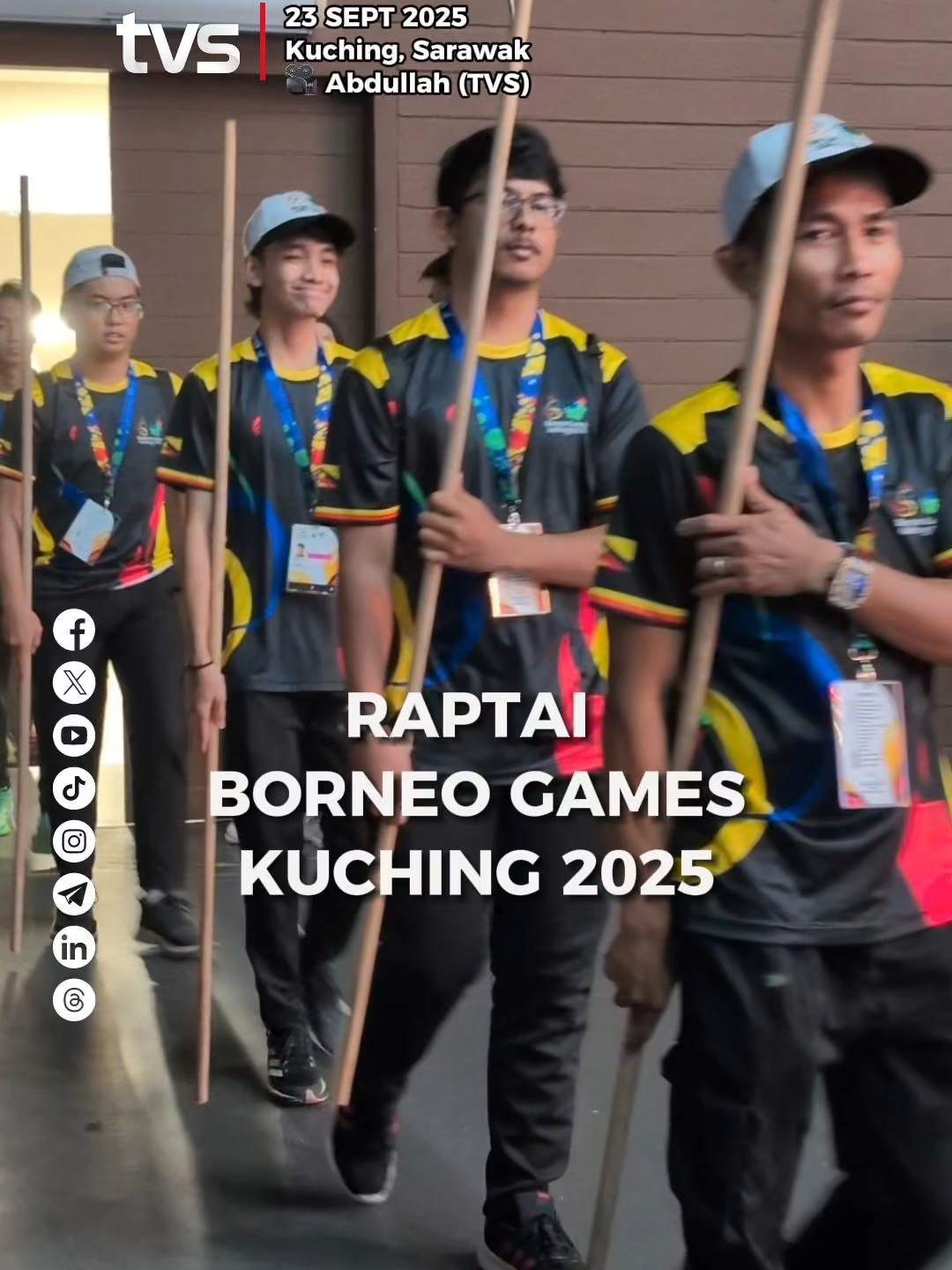 Raptai Borneo Games Kuching 2025 📱 Strim live di tvsarawak.my atau di aplikasi MYTV Mana-Mana, Unifi TV dan Astro GO sekarang! #TVS122 #TVSNews #TVSarawak