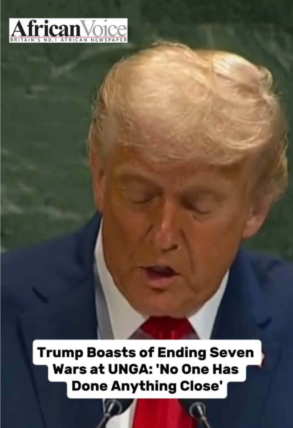 US President Donald Trump, addressing the United Nations General Assembly on September 23, 2025, claimed he has “ended seven wars” since returning to office, asserting that “no president or prime minister has ever done anything close to that.”  Trump, speaking amid strained global ties over Gaza and Ukraine, touted his diplomatic feats without specifics, saying, “I ended seven unendable wars... dealt with the leaders of each and every one of these countries, and never even received a phone call from the United Nations offering to help in finalizing the deal.” He contrasted this with the UN’s “empty words,” positioning himself as a peacemaker deserving Nobel recognition. The claim, repeated from a September 18 press conference with UK PM Keir Starmer, refers to five ceasefires or agreements since January: Armenia-Azerbaijan (August 8 White House deal ending Nagorno-Karabakh hostilities), Yemen’s Houthi truce, Sudan-South Sudan border pact, a Colombian ELN ceasefire, and a Philippines-Moro peace extension.  Trump has loosely credited two more, including a Haiti gang standoff resolution and a Libya militia accord, though experts dispute full “endings” as conflicts persist.  PolitiFact and fact-checkers rate it misleading, noting ongoing violence and limited US attribution. Trump’s speech drew no laughs this time—unlike 2018—amid his Nobel ambitions and criticisms of “globalist decay.” He blasted the UN’s irrelevance, urging action over resolutions.  Allies like the UK praised his Ukraine efforts, but Gaza statehood recognitions by 150+ nations (including recent UK/Canada/Australia moves) drew his ire as “rewards for Hamas.” #trump #unga #war #nobel #ambition        