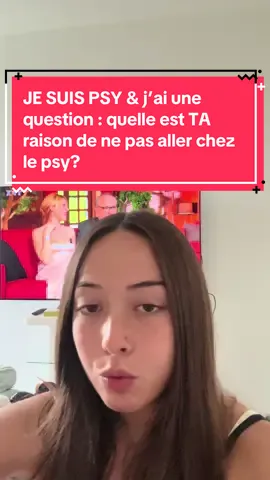 Sans jugement, juste curieuse de vos réponses, qu’est ce qui vous bloque vraiment pour aller voir un psy? #psy #psychologie #santementale #pourtoi #anxiete 