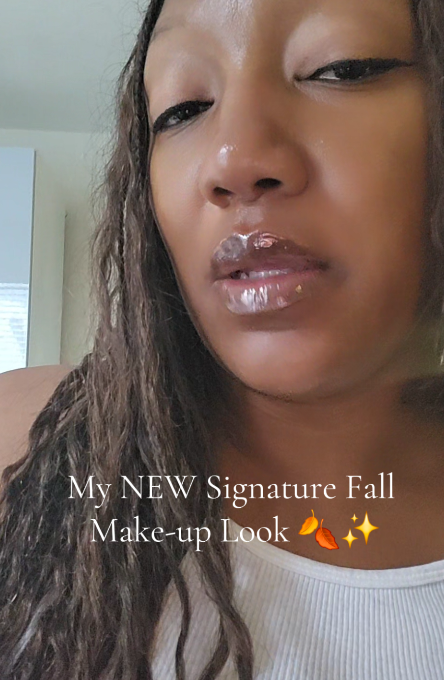 Replying to @pattfields Hot Chocolitty Glossy Pout 🍫✨️ and Diamond Dust Highlight 💎 ✨️  @Fenty Beauty @Fenty Skin  @Fenty Hair  #glossbomb #fallmakeup #personalcare #tiktokshopcreatorpicks #fentysuperbrandday 