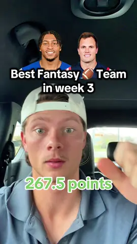 The best possible fantasy football team from week 3 ✅🏈 #fantasyfootball #nflfantasy 