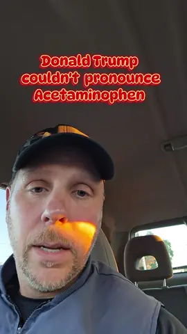 The President of the United States couldn't pronounce #acetaminophen and thought that the ingredient was commonly known as #Tylenol #trumpisyourpresident 