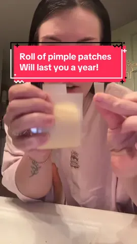 Instead of getting 50 little circles of it get a whole roll!! #pimplepatches #acneproneskin #acne #acnetreatment #skincare 