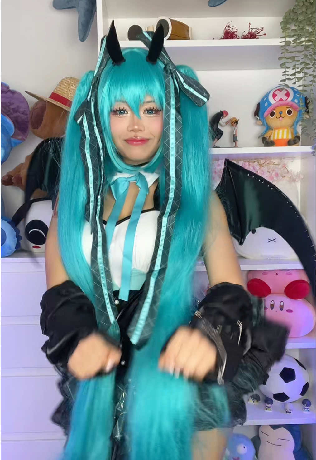 Devil Mikuuu 🥹💗 #hatsunemiku #hatsunemikucosplay #vocaloid 