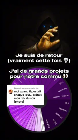 Réponse à @. JE SUIS DE RETOUR 👹 J’ai de grand projets pour nous, vous en saurez plus très bientôt (commencez par suivre le compte YTB en bio je ferais une vidéo explicative dessus (+ face reveal 💀)) #jeu #rpg #rouedudestin 