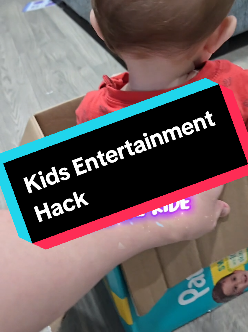 📦🍼 Diaper box: 1 | Pricey toys: 0 #MomsofTikTok #babiesoftiktok #toddlersoftiktok #momlife #momhacks 