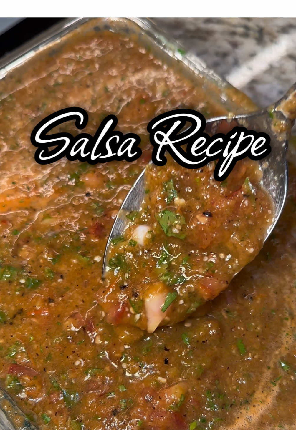 What you’ll need  6 Tomatillos 9 Roma tomatoes  2 Serrano peppers 1 Jalapeno 4-5 Chile Arbol 7 garlic cloves  1/4 of an onion 4 green onions 1 bunch of cilantro 2 limes 1 Tbsp Chicken bouillon Salt and pepper  #salsarecipe #thebestsalsa #homemadesalsa #salsa #mexicansalsa 