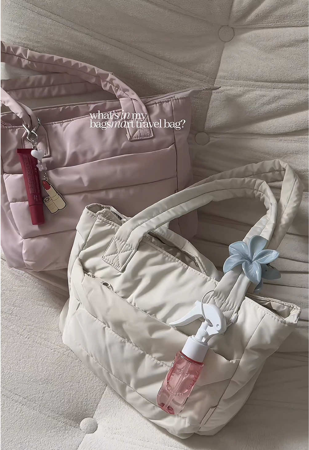 what’s in my @BAGSMART Store travel bag?? #bagsmart #bagsmartotebag #totebag #bagsmartspacesaver #bag 