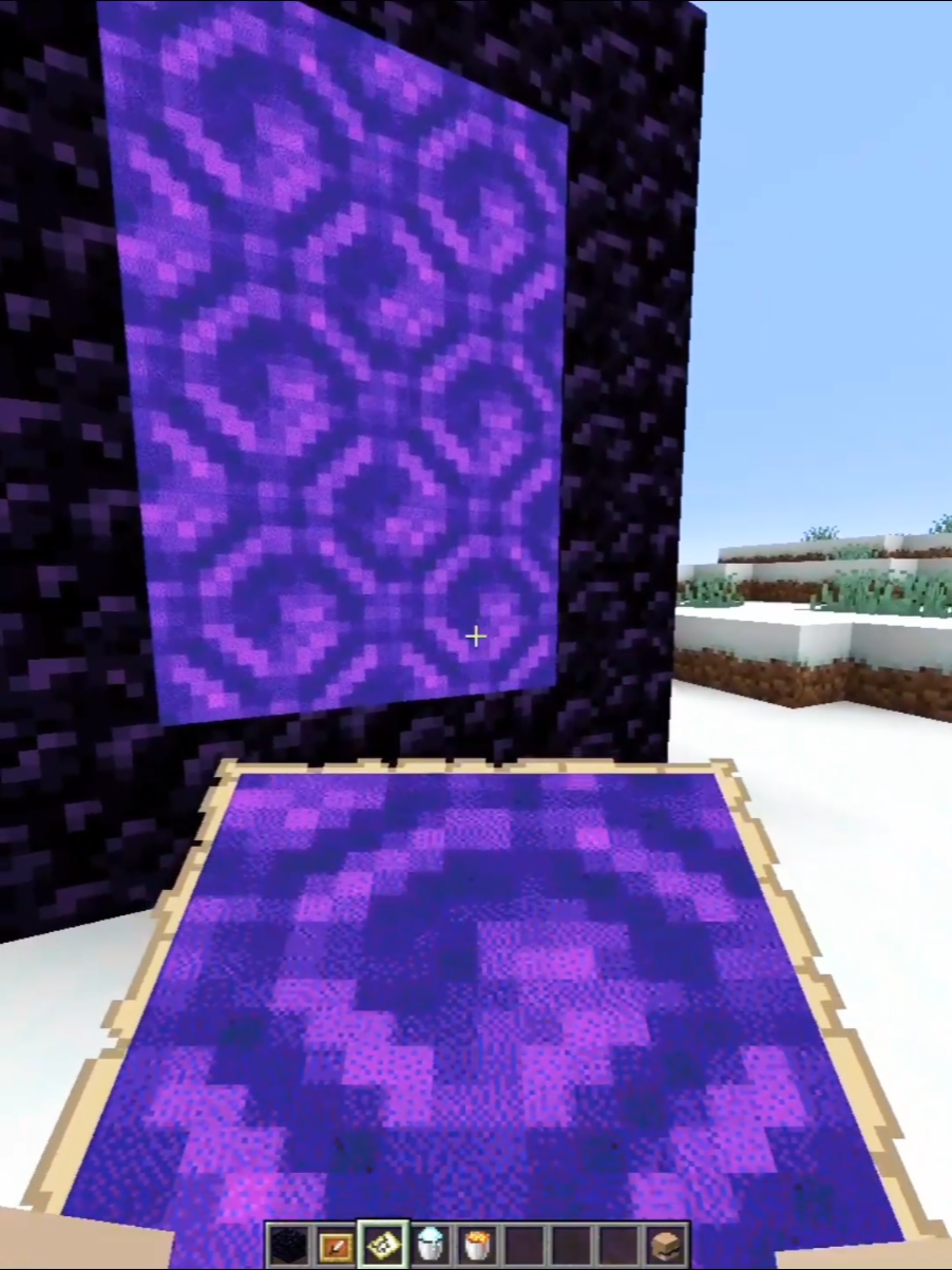 Minecraft Fake Portal #Minecraft #minecrafter #minecrafts #minecraftbuild #minecraftbuilds 