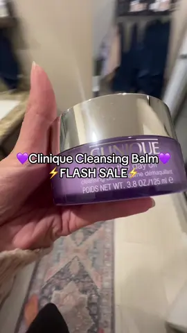 💜Clinique Cleansing Balm💜 ⚡FLASH SALE⚡ #Clinique #SkincareFinds #MakeupRemover #BeautyTok #OnSale