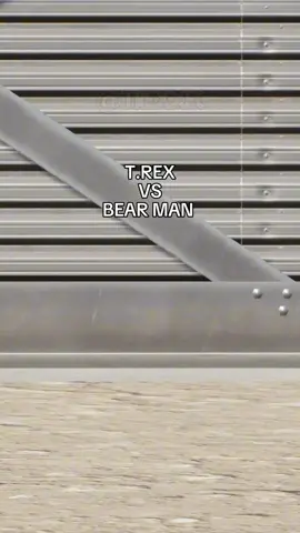 T.Rex vs Bear Man - Jurassic World Evolution 2. #dinosaur #trex 