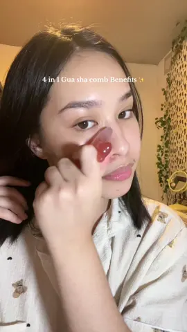 Part of my night skincare routine that i dont wanna miss out 🥰 #guasha #guashatutorial #nightskincareroutine 