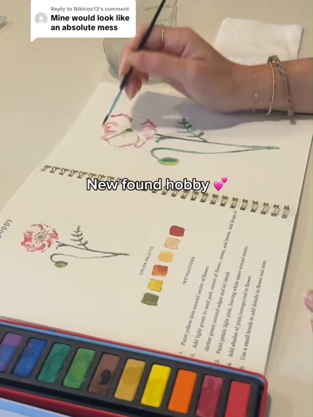 Never thought watercolor painting could be this easy (or relaxing) ☺️ #newhobby #painting #watercolorpainting #watercolorpainting