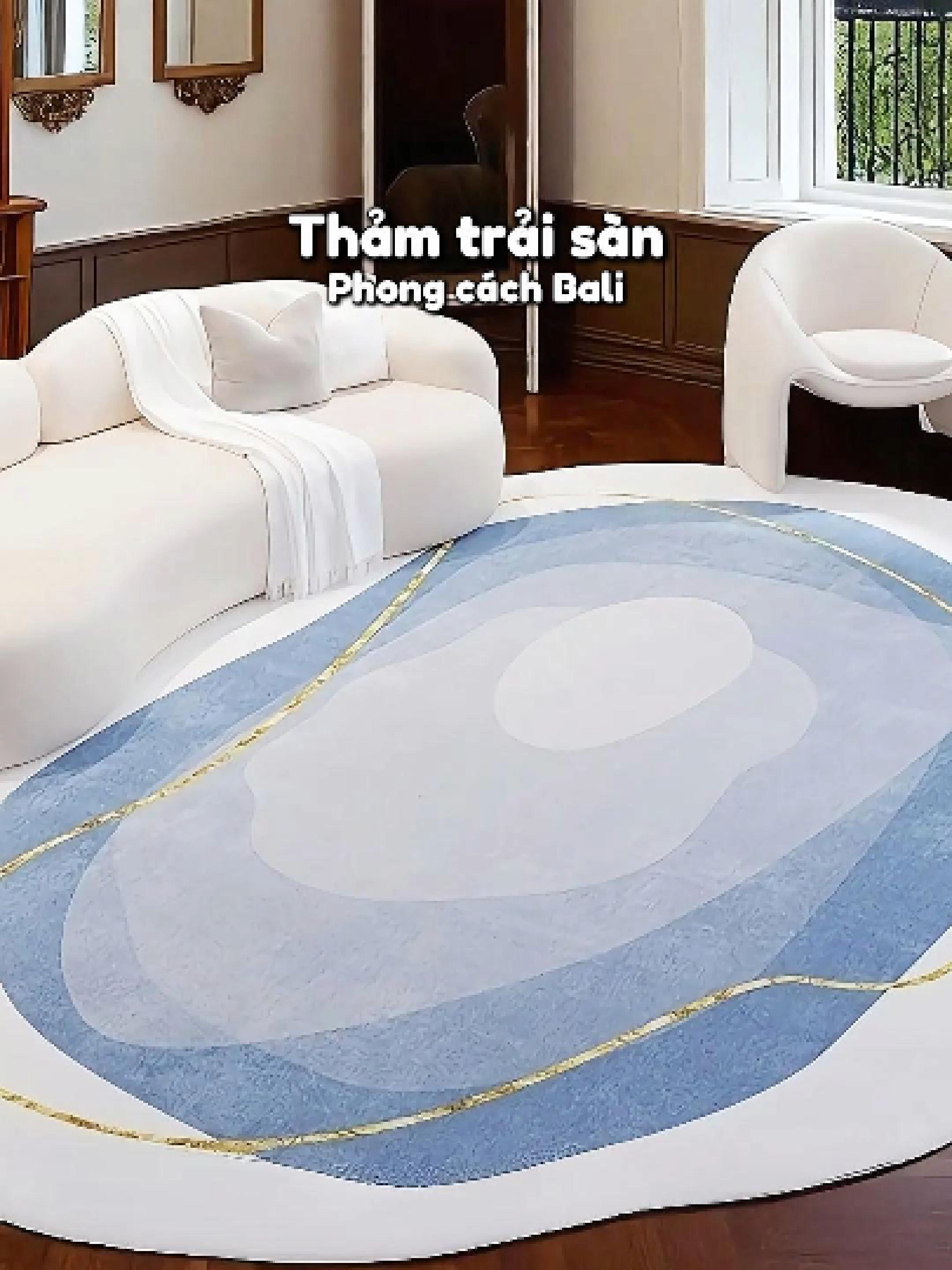 Mã 78 | Thảm Bali Trải Sàn Nghệ Thuật Hiện Đại Sang Trọng Cho Phòng Khách Chung Cư, Đế Cao Su Chống Trơn #thamtraisanbali #thambali #thamtraisan
