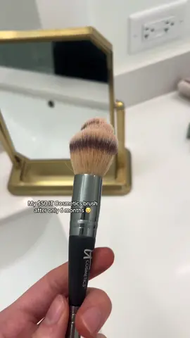 What has happened to her…my ELF brushes last longer @IT Cosmetics ☹️ #itcosmetics #makeupbrushes #foundationroutine #makeuphacks #grwm #elfcosmetics #makeuptutorial #fyp 