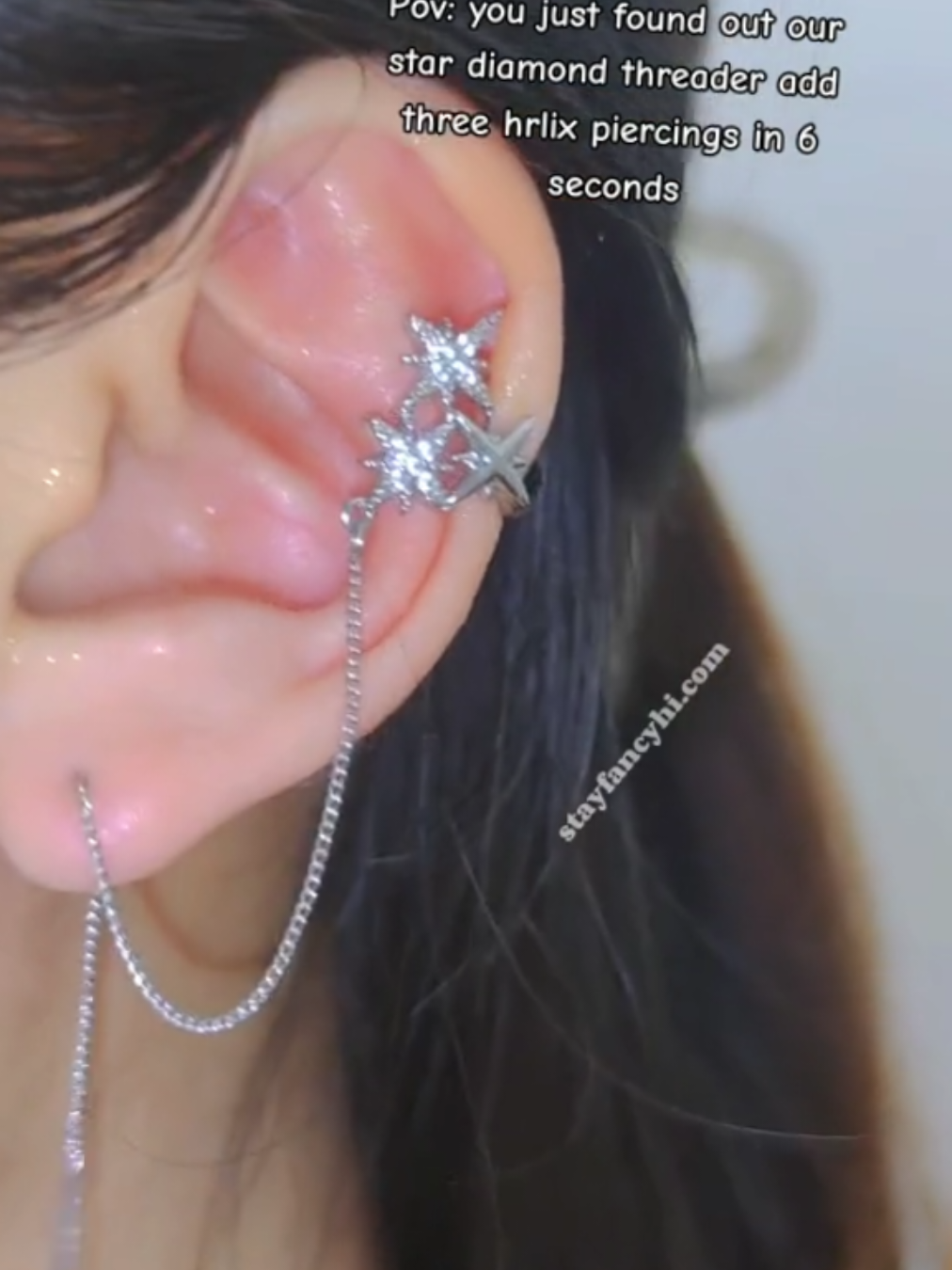 stayfancyhi.com,Get your clip on earrings from stayfancyhi.co#cliponearrings #earcuff #earrings #crystalearrings #fyp