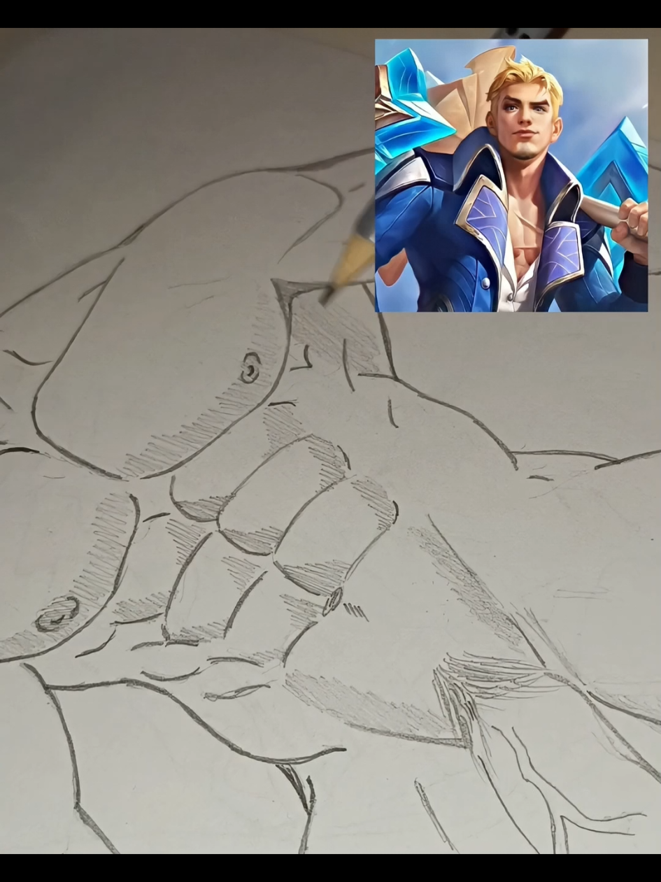 как вам такие видео? рисунок выложу в тгк #MLBB #MobileLegends #млбб #mobilelegends #fredrinn #painting 