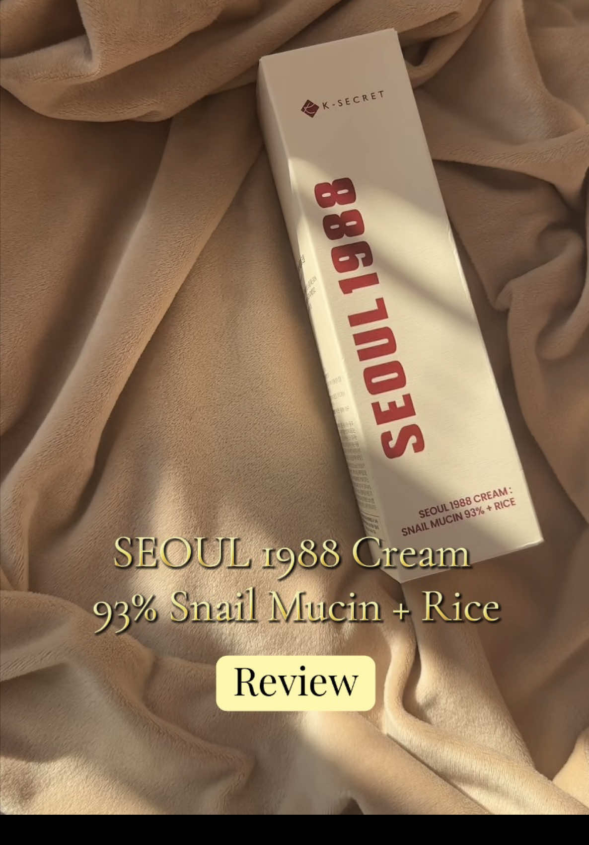 Targeting wrinkles, texture & dullness? 👀 This Snail + Rice cream might be your new fave 🌸 @KSECRET GLOBAL 💛 Would you try snail mucin? 🐌 #SkincareRoutine #KBeauty #SkincareReview #SnailMucin #BrightSkin