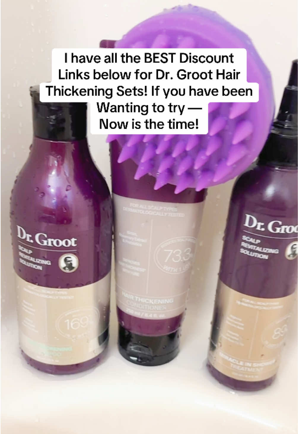 Dr. Groot 3-Step Haircare Bundle, Scalp Revitalizing Solution Shampoo, Conditioner & Miracle In Shower Treatment, Hair Thickening Shampoo Bundle @LG beauty US #drgroot #hairthickening #shampoo #hairgrowthjourney #hairloss 