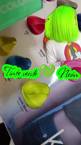 #tinte #cabello #verdeneon #fantasia #kuul 