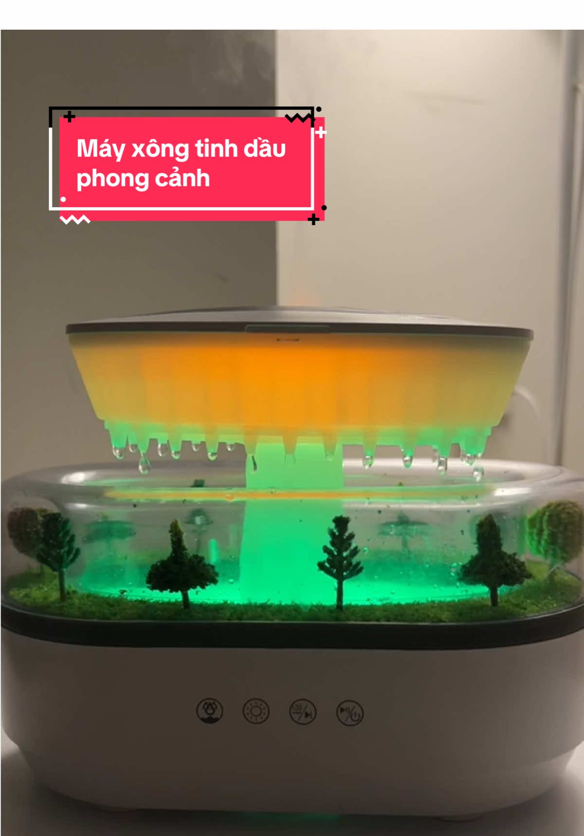 Chiếc máy xông phong cảnh giúp bạn thư giãn hơn #mayxongtinhdau #mayxongtinhdaumini #mayphunsuong #mayphunsuongmini #khaisangcongnghe 