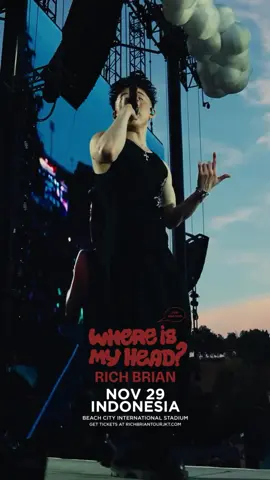 🔥 Jakarta, it’s your turn!🔥 Rich Brian is bringing the Where Is My Head? Asia Tour home. Expect high energy, raw emotions, and a night you’ll never forget. Dan ya… siap-siap teriak bareng di “Edamame” 🫛🔥—lagu viral yang selalu bikin crowd pecah di mana pun dibawain. Bayangin ribuan suara Indonesia nyatu di setiap drop-nya. 🇮🇩✨ 📅 November 29, 2025 📍 Beach City International Stadium 🎟️ Tickets: www.richbriantourjkt.com Udah siap jadi bagian dari momen ini? Isi komen pake 🫛🔥 dan tag temanmu yang harus ada di crowd konser nanti 👇 RICH BRIAN: WHERE IS MY HEAD? Asia Tour Jakarta Proudly presented by @aloka.id ✨ 📹 @Head In The Clouds Festival  #RichBrian #Edamame #WhereIsMyHeadTour #Jakarta #BrianBackHome    