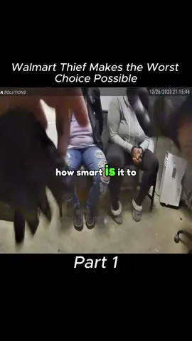 Walmart Thief Makes the Worst Choice Possible  #police #cops #foryoupage #Foryou 