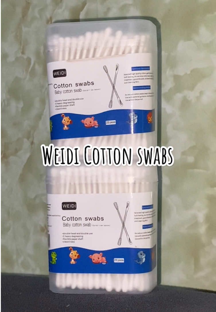 Weidi Cotton Swabs Double-headed Baby Cotton Swab multipurpose Cotton Buds Nose Ears Cleaning Tipped for Baby #cottonswab #forababies #ordernow 