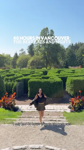 A 48 hour itinerary and guide to Vancouver - here's the best sights and restaurants to visit for your first time in the city! 🇨🇦 Fat Mao Noodles • Gastown • Vancouver Lookout •  Robson Street • Minami • Mister Ice Cream • Bagheera • Laowai • Meo • Nemesis Coffee • Grouse Mountain • Capilano Suspension Bridge Park • Chinatown • Chinatown Storytelling Centre • Dr. Sun Yat Sun Chinese Classical Garden • Nightingale • Arcana Spirit Lounge • Medina Cafe • Vancouver Water Adventure • Granville Island #vancouverbc #vancouver #traveltok #travelitinerary #vancouverfoodie 