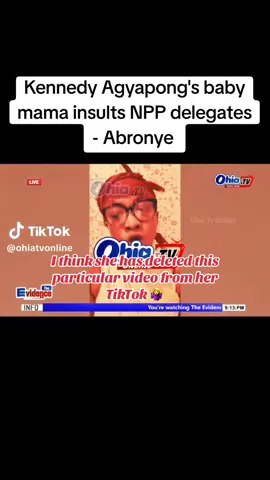 I think she has deleted this particular video from her TikTok 🤷‍♀️#ghanatiktok🇬🇭 #trendingvideo #goviralvideo #aka9p3✌️2028🇳🇱🐘 