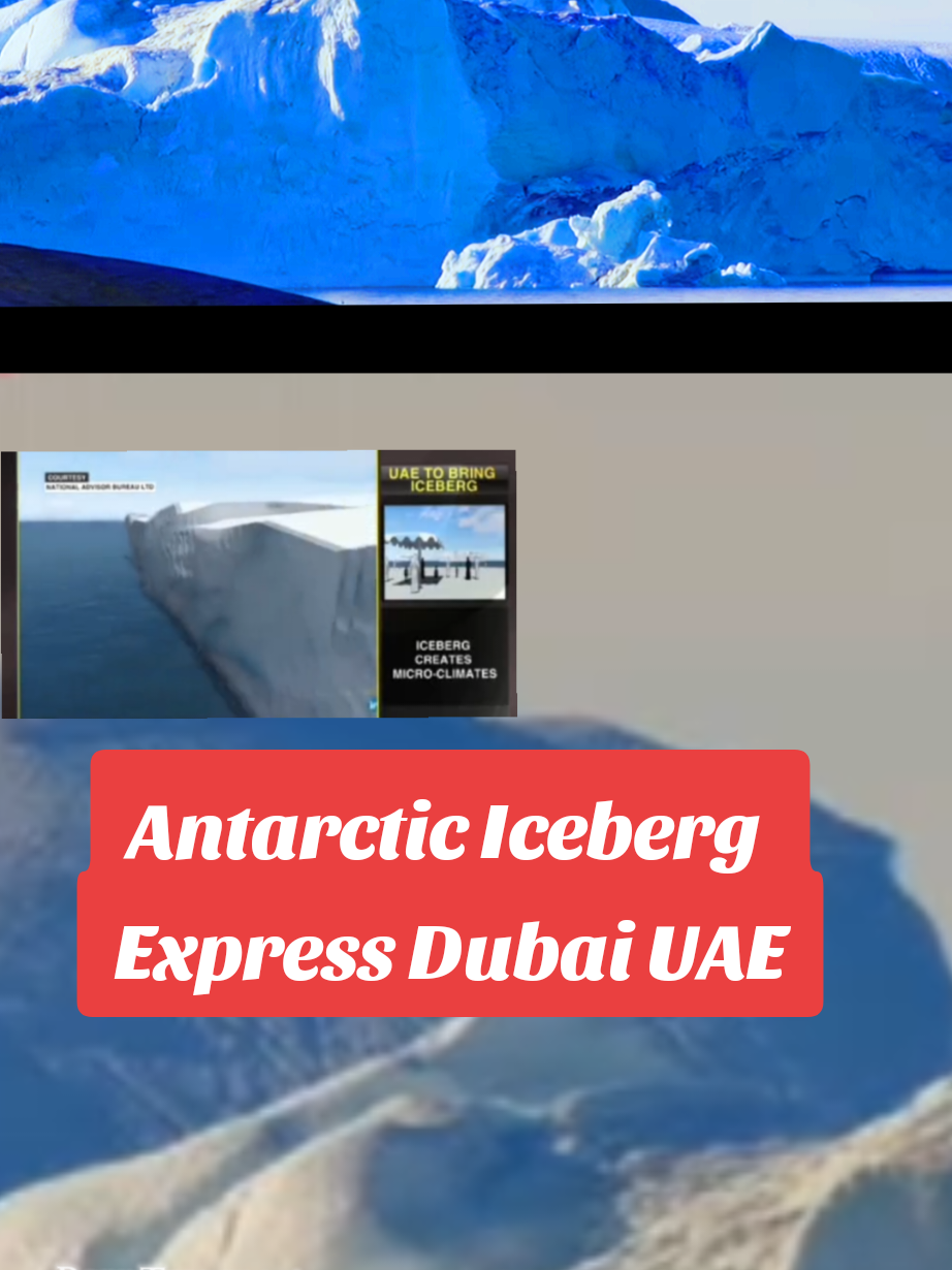 Moving a massive iceberg to Dubai is worth it. Getting it there feasible. Being the first to accomplish it priceless.. Antarctic Iceberg to Dubai... #dubaiiceberg #iceberg #movingice  #oddlysatisfyingvideo #DidYouKnow 