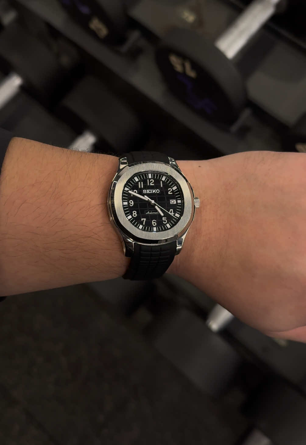 Wrist check: Sports Mode On! Aquanaut Mod. Comfy + Sporty ⌚️ DISCLAIMER: We are not associated with any Seiko or any of the brands mentioned. All rights and trademarks are the property of their respective owners. No copyright infringement intended. #TimepulseMNL #SeikoModPH #CustomSeiko #SeikoBuild #WristCheck          