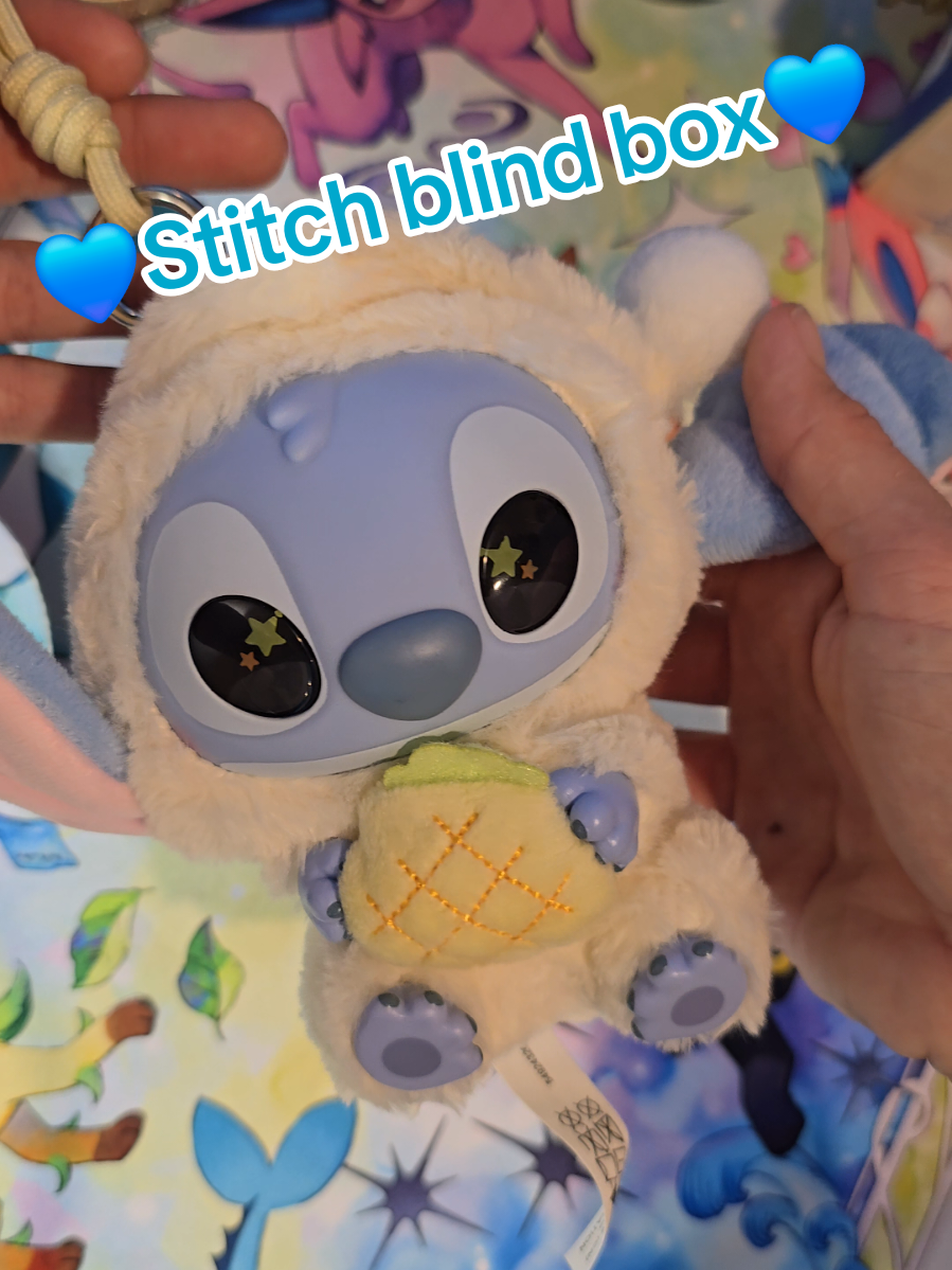 💙Stitch labubu Unboxing!!💙 he is sooo cute, I love them all💙 #minis #stitch #stitchlover #blindbox 