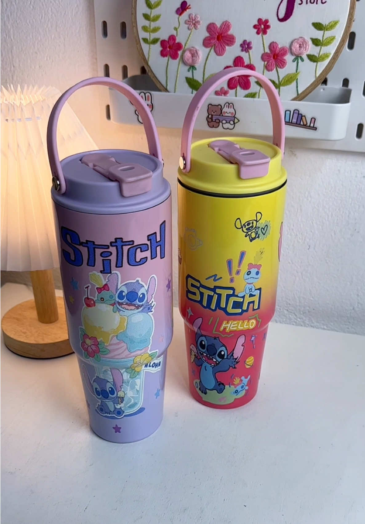 Stitch tumbler 💙 Hot 🥵 and cold 🥶  Prix:  2200 (1 litre) . . . . . #tumbler #tumblergirl #tumblercups #stanley #cup #explore #viral  @lyrics @ً 