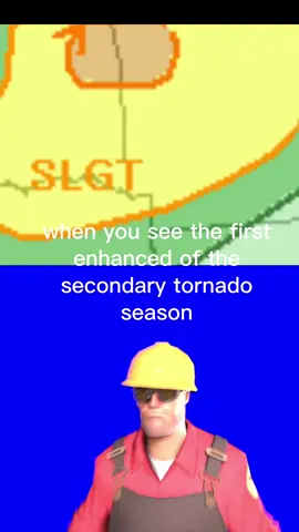 when you see the first enhanced of the secondary tornado season #tornado #severeweather 