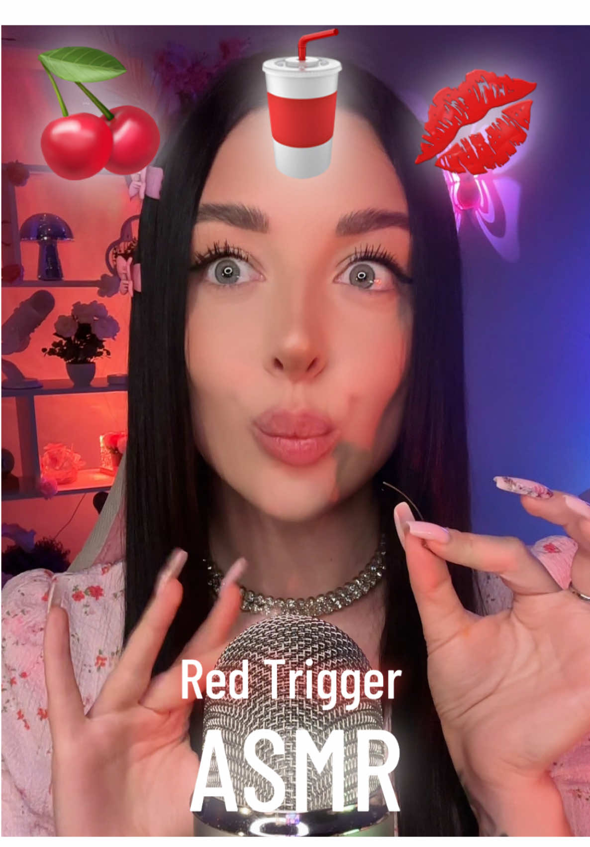 #asmrvideo#asmrsounds Red trigger❤️
