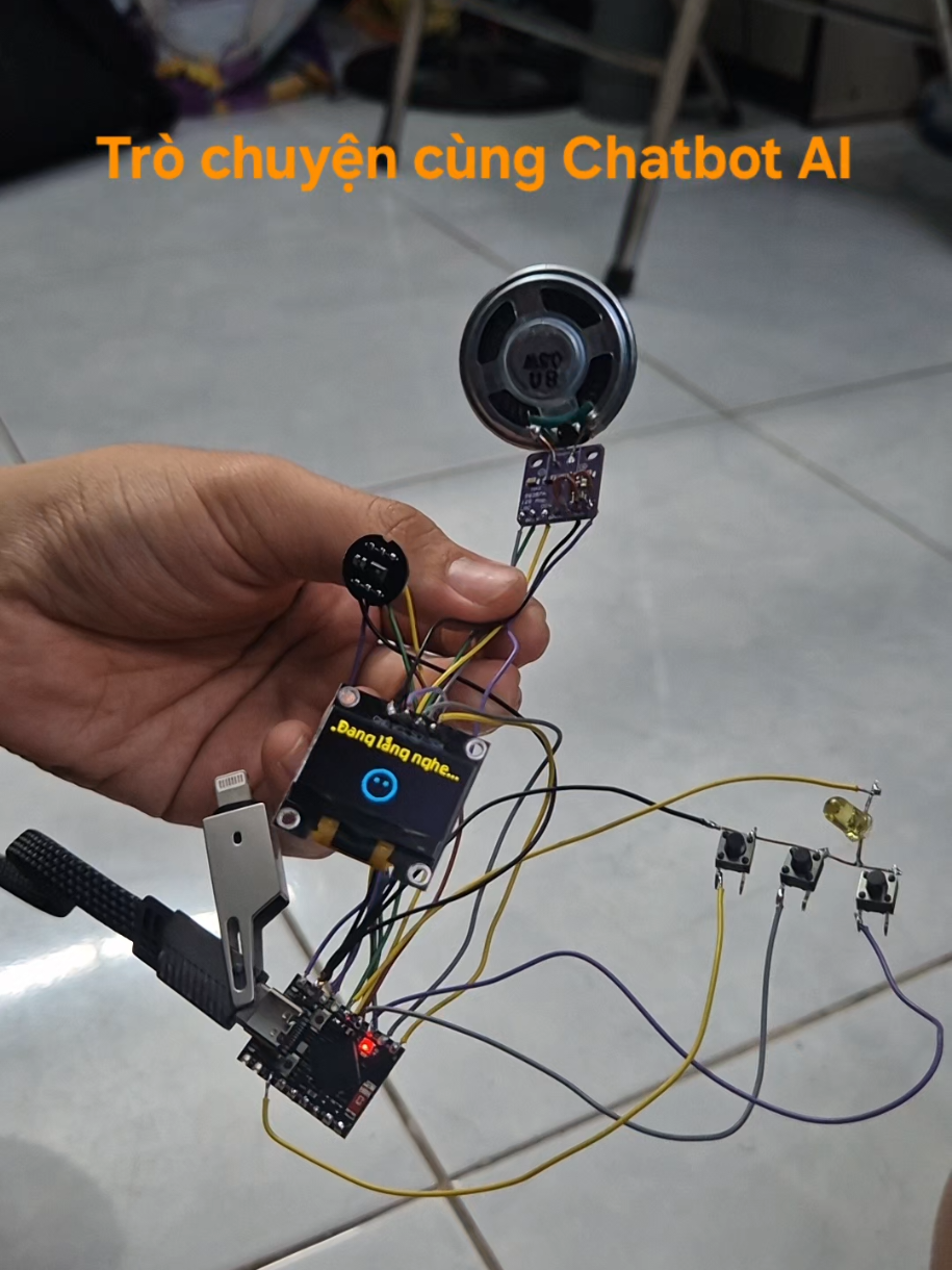 Tạo ra 1 chatbot AI sử dụng esp32- s3 vô cùng thú vị #esp32s3 #chatbot 