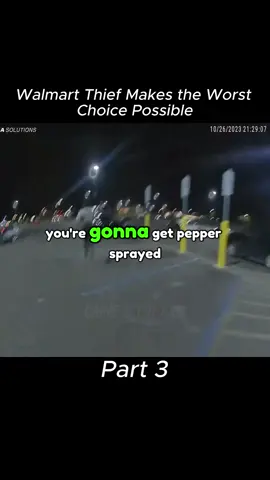 Walmart Thief Makes the Worst Choice Possible  #police #cops #foryoupage #Foryou 