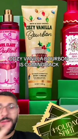 @Paul | Fragrance Influencer cozy vanilla bourbon is coming back #bathandbodyworks #bathandbody #bathandbodyworkshaul #bathandbodyworks_partner #cozyvanillabourbon 
