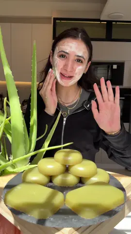 صابون الألوڤيرا الطبيعي للوجه والجسم #الشيف_رنيم_الزبيدي #chef_raneem #الشيف_رنيم 