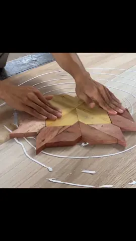 Unparalleled Woodworking Talent - Assembling Trapezoidal Wooden Blocks Into A Special Table #woodworking #wood #amazing #capenter #DIY 