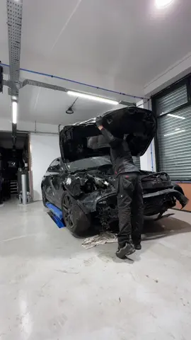 Complete Mercedes E63s rebuild #cartiktoks #fyp #carrepair #carrestoration #mercedes 