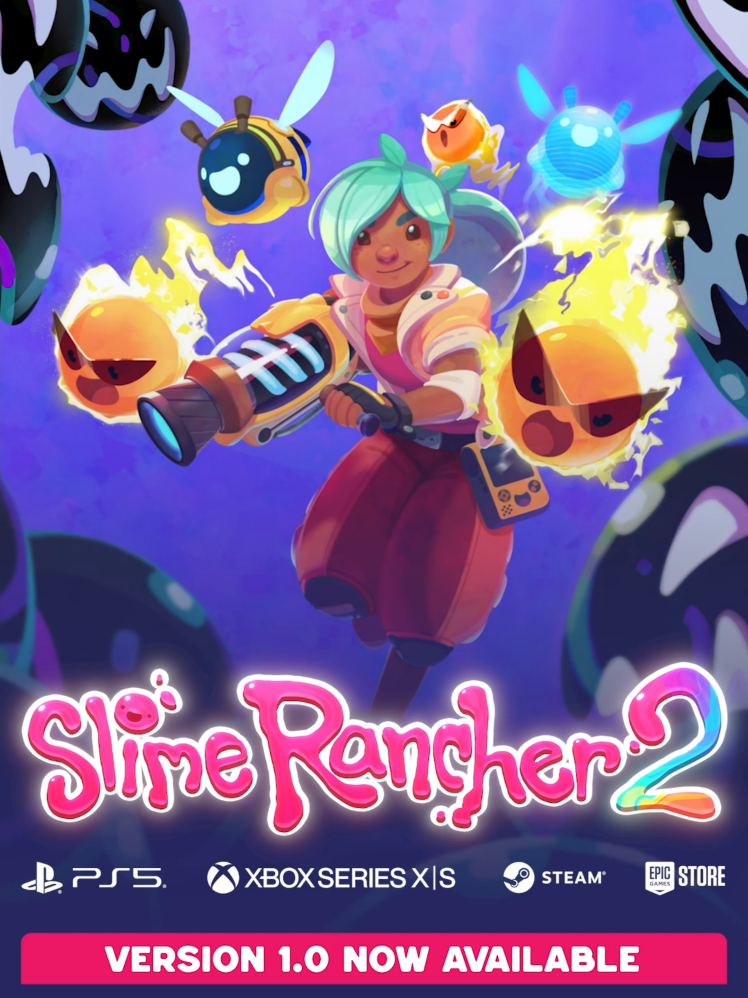 Follow Beatrix down the deepest passages of the Grey Labyrinth in search of the power that threatens Rainbow Island, and the whole of the Far, Far Range. Tread carefully, Ranchers. Danger awaits you in Slime Rancher 2's thrilling finale.  A Hero in Time (v1.0) available now on Steam, Epic, PS5, and Xbox Series X/S. Read the full Patch Notes in our link in bio. #slimerancher #slimerancher2 #indiegames #cozygames #gamedev